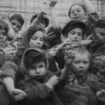 Children Auschwitz showing id numbers