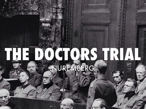 The trial of the doctors at nuremberg red brick truth