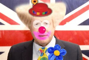 Boris Johnson clown pic