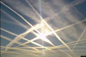 Chemtrails criss cross pattern